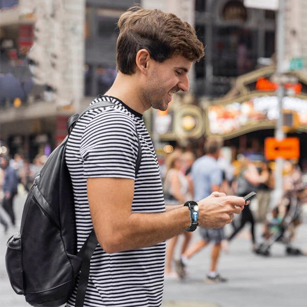 50M Spark SelfDefence Bracelet with Flashlight marnetic