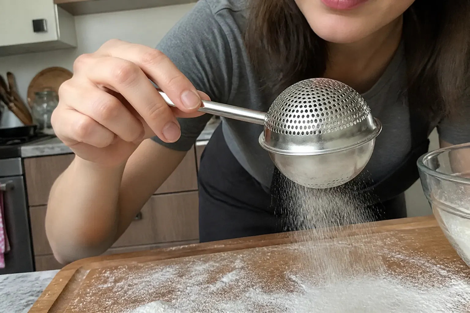 SiftPro – Stainless Steel Baking Dusting Wand