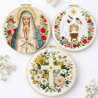 GraceStitch – Nativity Embroidery Kit for Faith-Inspired Crafting