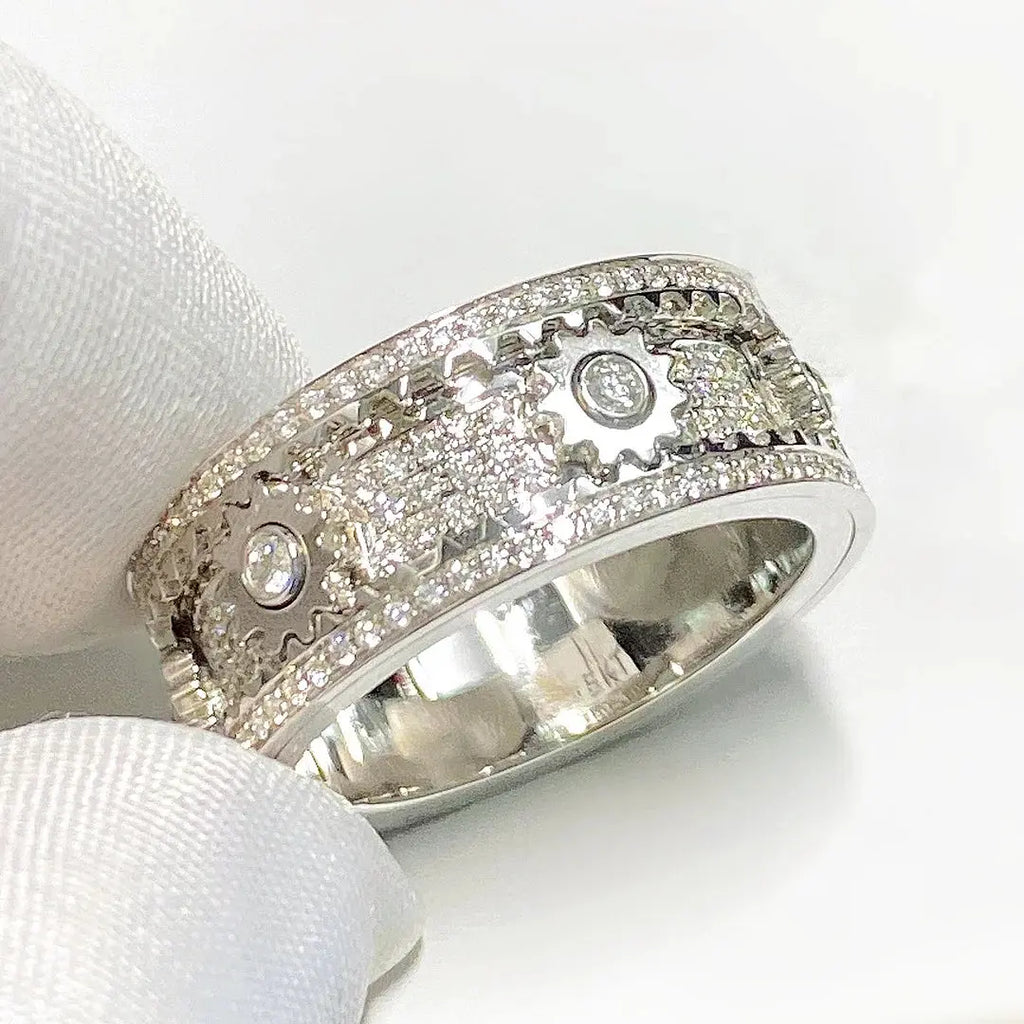 Handmade Diamond Ornate Geometric 3D Band Ring (Buy 2 Free Shipping) Marnetic