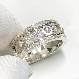 Handmade Diamond Ornate Geometric 3D Band Ring (Buy 2 Free Shipping) Marnetic