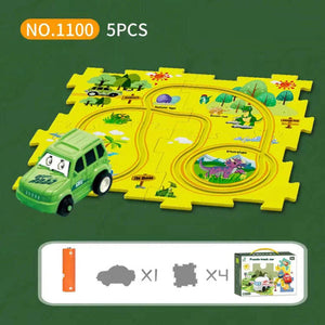 TurboTrail - DIY Educational Track Car Set for Kids