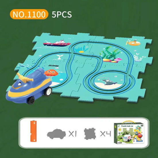 TurboTrail - DIY Educational Track Car Set for Kids