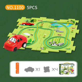 TurboTrail - DIY Educational Track Car Set for Kids