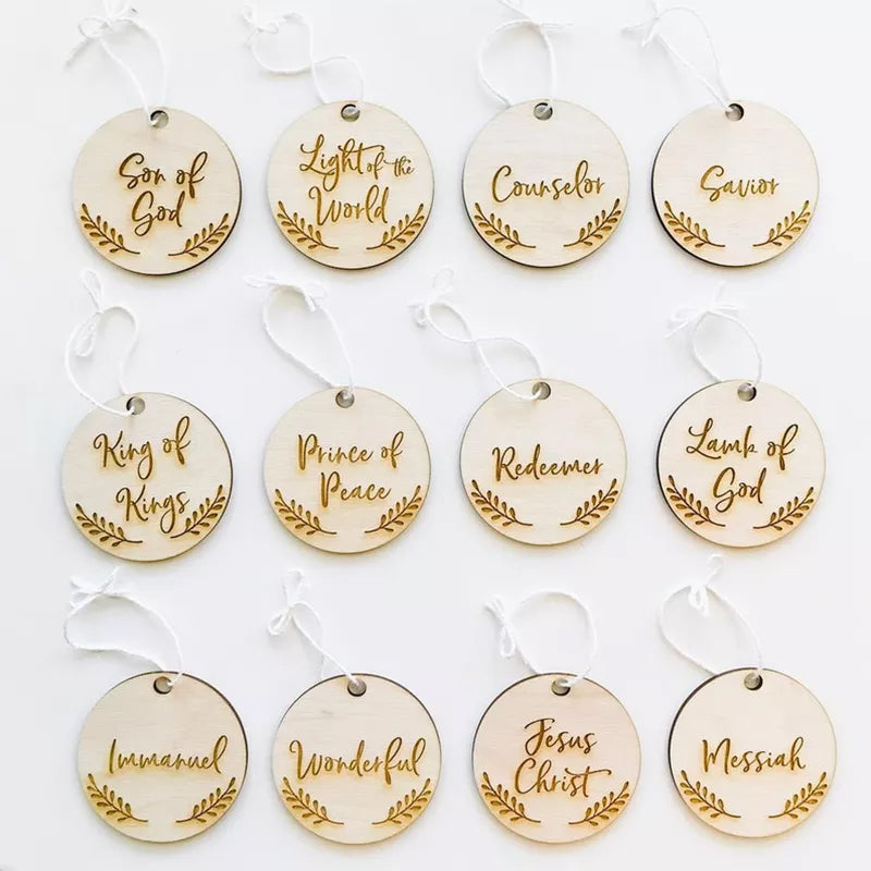 DivineLight  - Inspirational Jesus Advent Ornaments