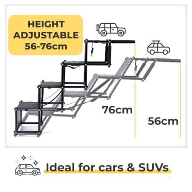 PetStep™ Összecsukható 4 lépcsős rámpa háziállatok számára - Image 4