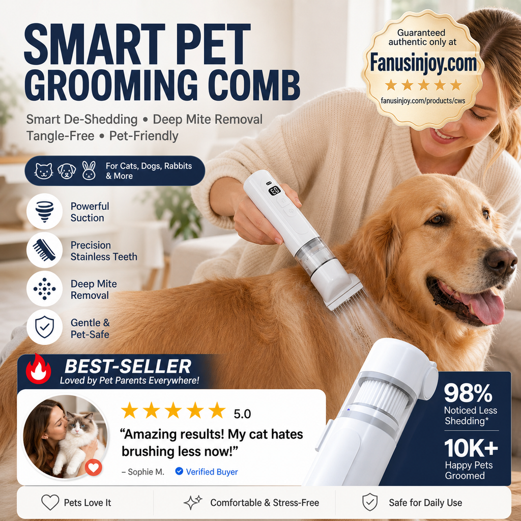 PawForce – Electric Pet Grooming Comb