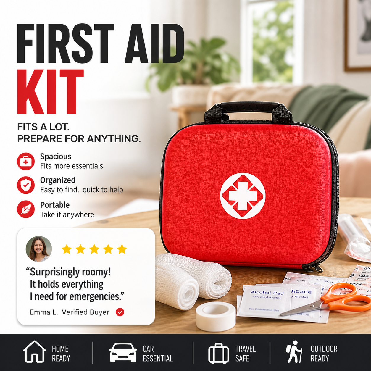 RescueCore – 26-Piece Emergency First Aid Kit