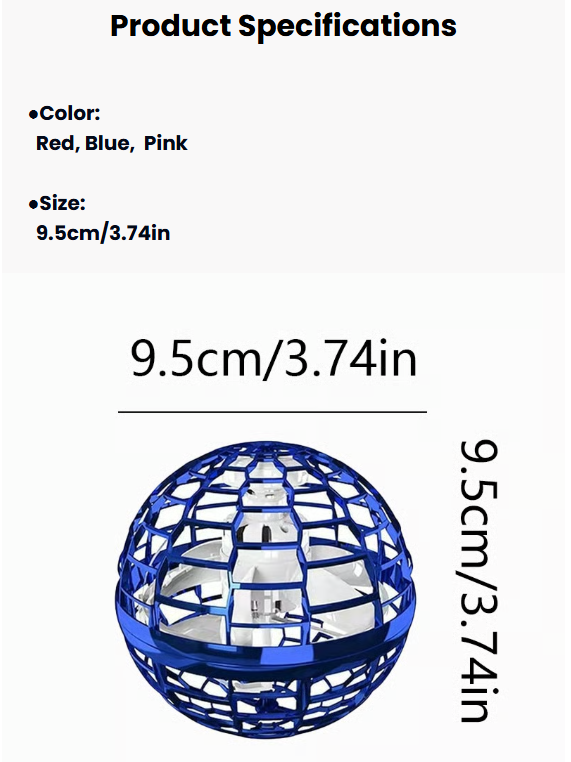 Magical Flying Orb Ball Toy with Upgraded LED Parachute