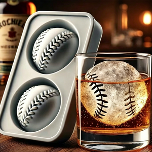 ⚾ 50% RABATT! 🥃 Coole Baseball-Eiskugeln – Lebensmittelechtes Silikon, Langsames Schmelzen & Perfekt Für Whiskey, Cocktails & Partygetränke 🎉