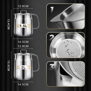 Duraflow – Heavy Duty Stainless Steel Oil Filter Container