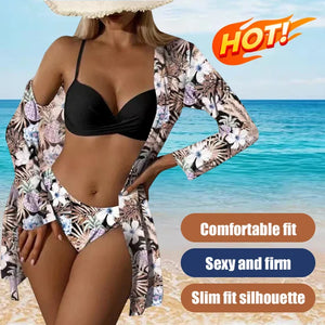 SunSculpt – Elegant Split Beachwear Bikini Set