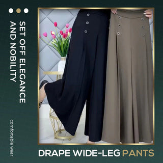 EleganceFlow – Pleated Wide-Leg Comfort Pants