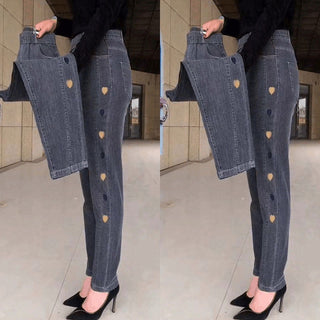 DenimLuxe – Heart Stitch Everyday Denim Jeans
