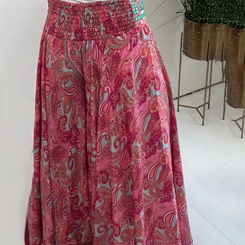 EthniVibe - Lightweight Bohemian Paisley Pants
