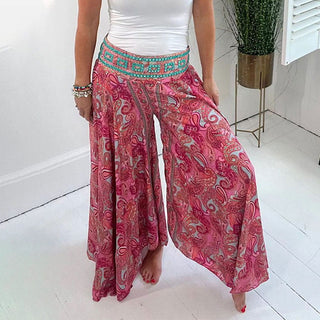 EthniVibe - Lightweight Bohemian Paisley Pants
