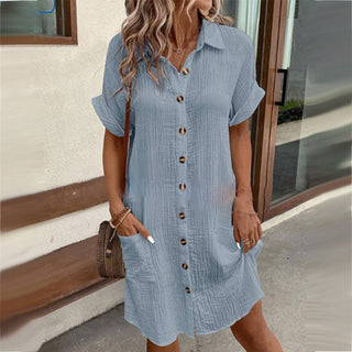 RubyLane – Short Sleeve Pocket Shirt Dress