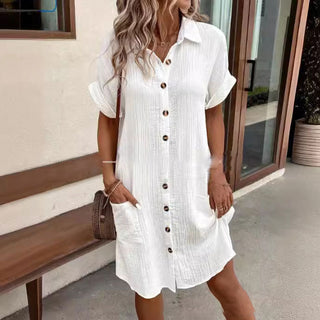 RubyLane – Short Sleeve Pocket Shirt Dress