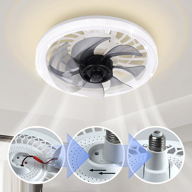 BreezeGlow – Mute Adjustable Fan Light
