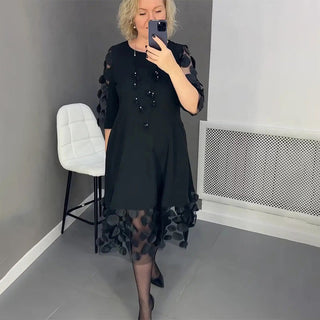 ISADORA - Flowy Midi Dress – Playful Dots, Timeless Style