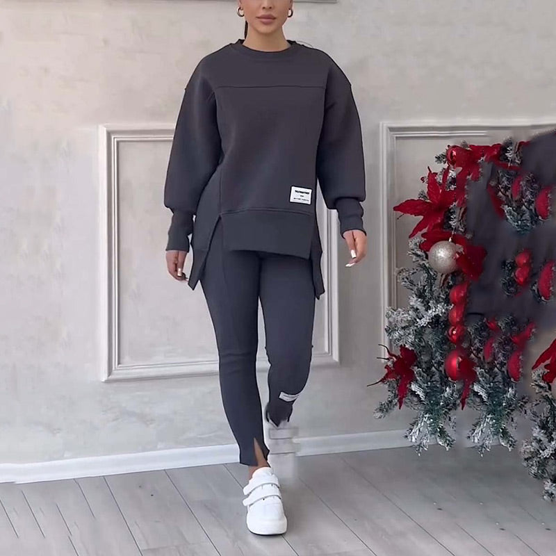 CASSIA - Cozy Yet Stylish Sweatshirt & Leggings Set