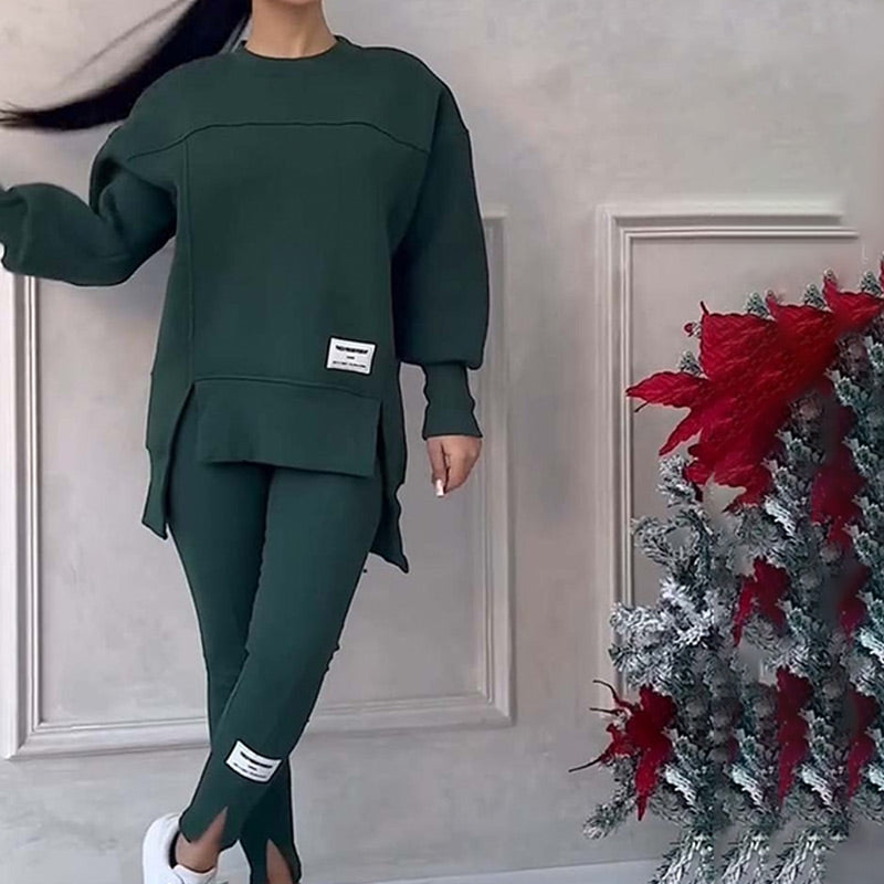 CASSIA - Cozy Yet Stylish Sweatshirt & Leggings Set