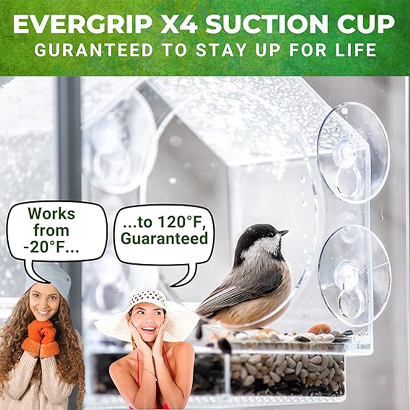 ClearView – Acrylic Window Bird Feeder