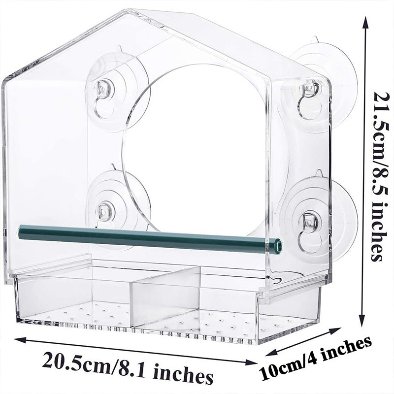 ClearView – Acrylic Window Bird Feeder