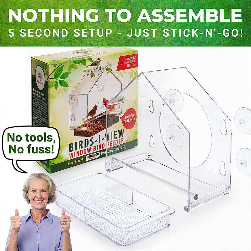 ClearView – Acrylic Window Bird Feeder