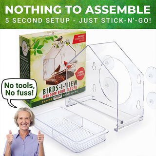 ClearView – Acrylic Window Bird Feeder