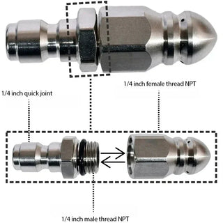 HydroRiptide - Deep-Force Pipe Clearing Nozzle