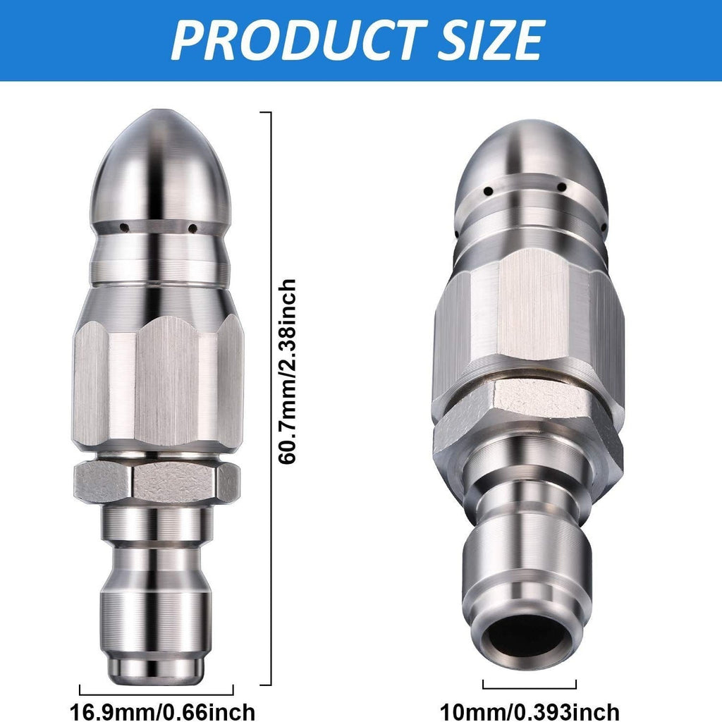 HydroRiptide - Deep-Force Pipe Clearing Nozzle