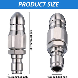 HydroRiptide - Deep-Force Pipe Clearing Nozzle