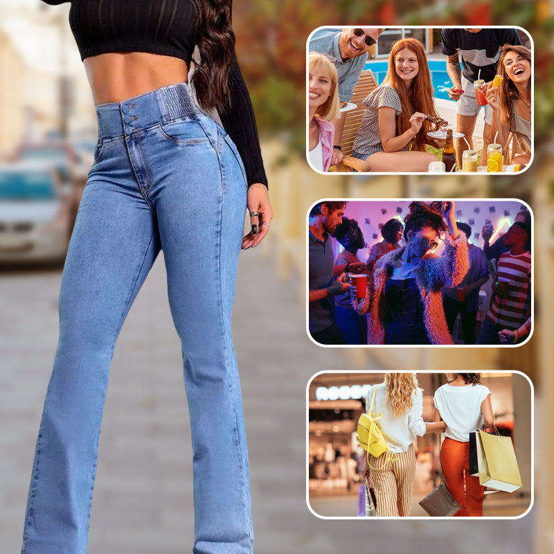 MILA - Elastic Slim-Fit Jeans – Chic Look, Effortless Wear