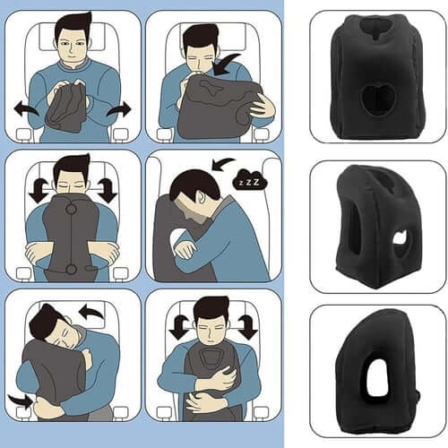 CloudRest - Inflatable Travel Pillow