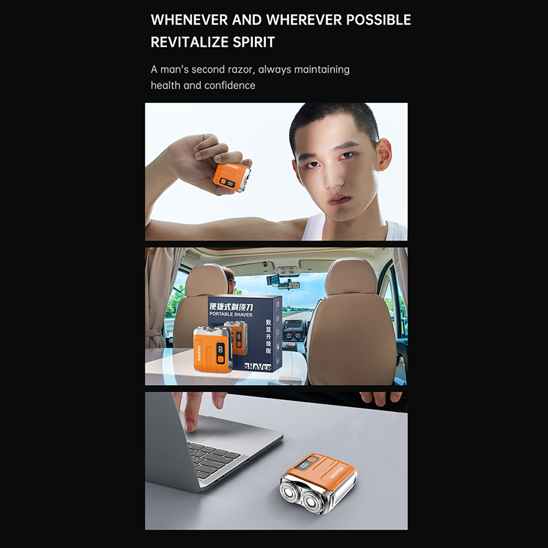 SmoothEdge – Compact Rotary Electric Shaver for Men