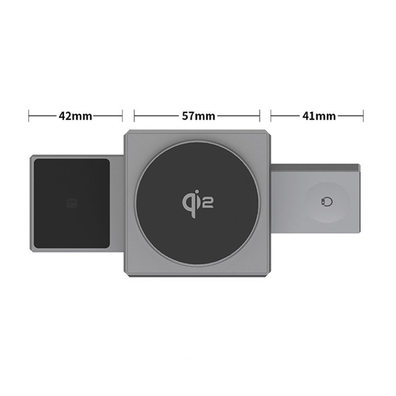 FlexCharge –  Foldable 3-in-1 Magnetic Wireless Charging Dock