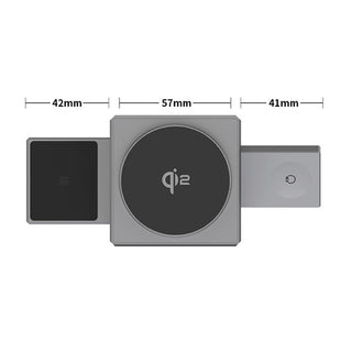FlexCharge –  Foldable 3-in-1 Magnetic Wireless Charging Dock