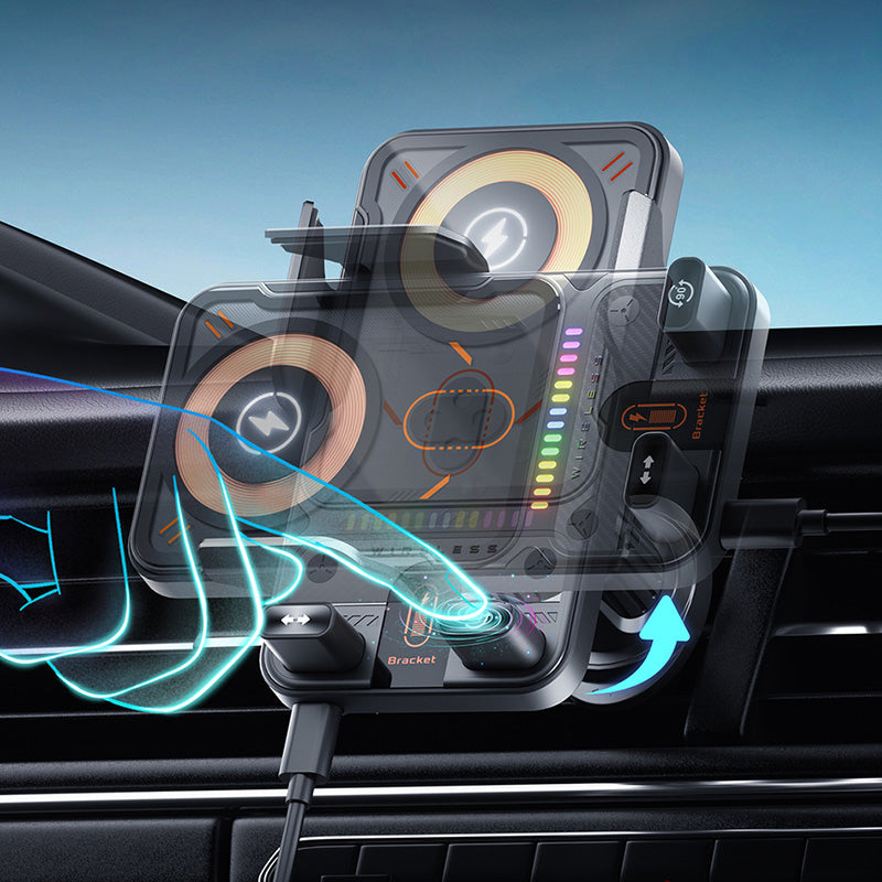 SnapCharge | 2-in-1 Rotating Car Phone Holder