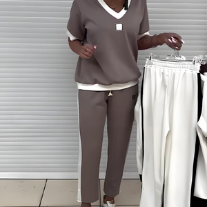 GlowComfort – Women’s Relaxed Fit V-Neck Set