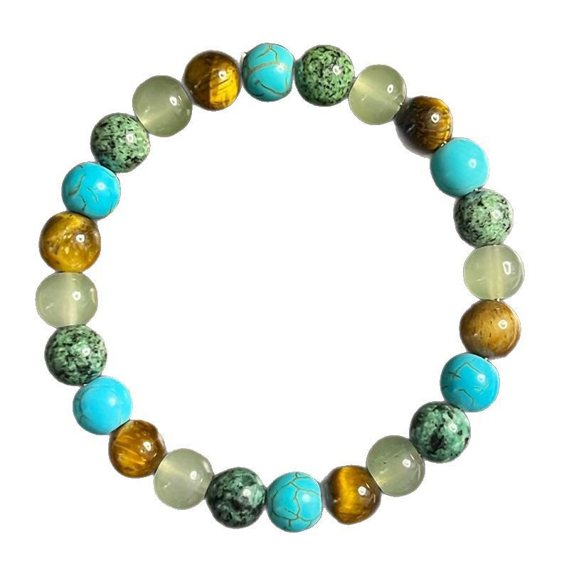 StoneAura – Elegant Natural Stone Charm Bracelet