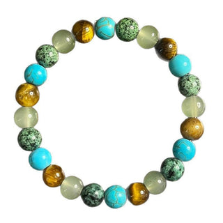 StoneAura – Elegant Natural Stone Charm Bracelet