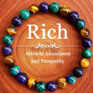 StoneAura – Elegant Natural Stone Charm Bracelet