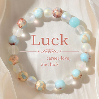 StoneAura – Elegant Natural Stone Charm Bracelet