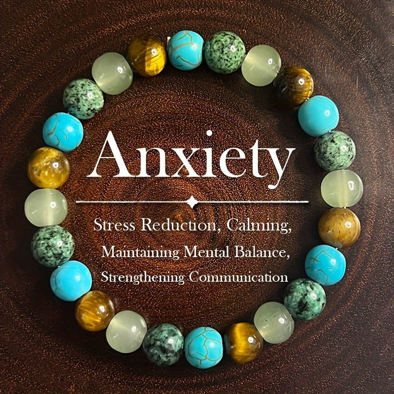 StoneAura – Elegant Natural Stone Charm Bracelet
