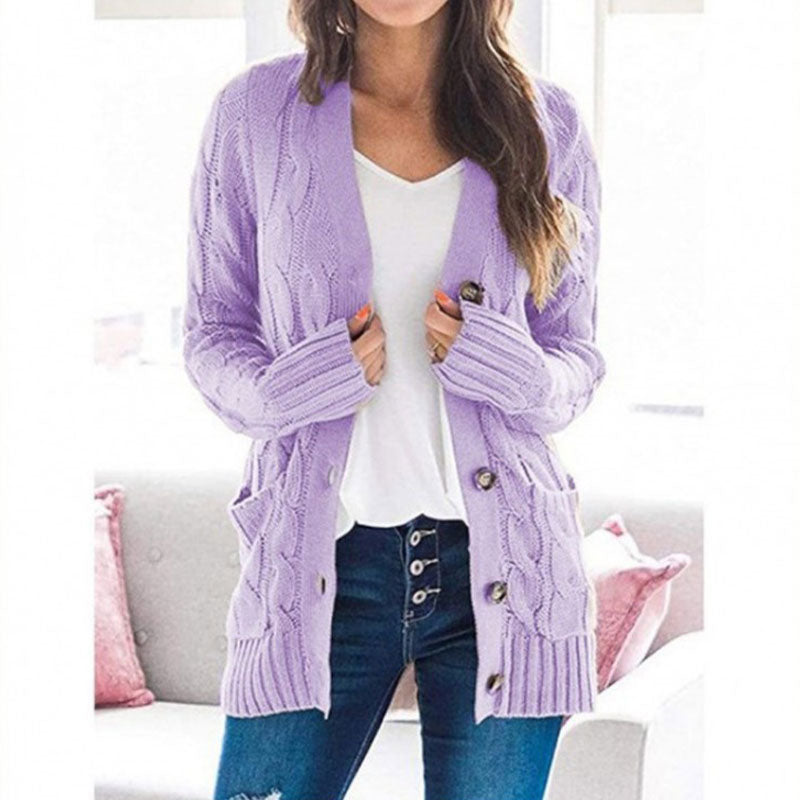 AutumnChic – Women’s Midi Length Knit Sweater