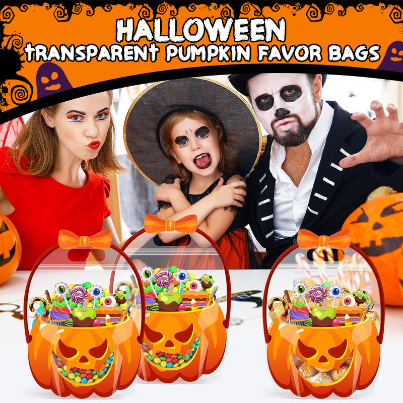 PumpkinJoy – Halloween Transparent Favor Bags
