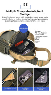 UrbanStride – Adjustable Casual Travel Chest Bag