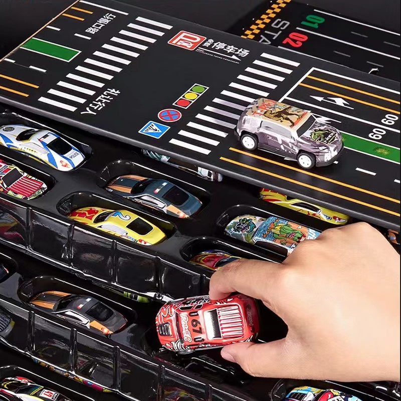 SpeedBox – 48-Car Pull-Back Garage Playset