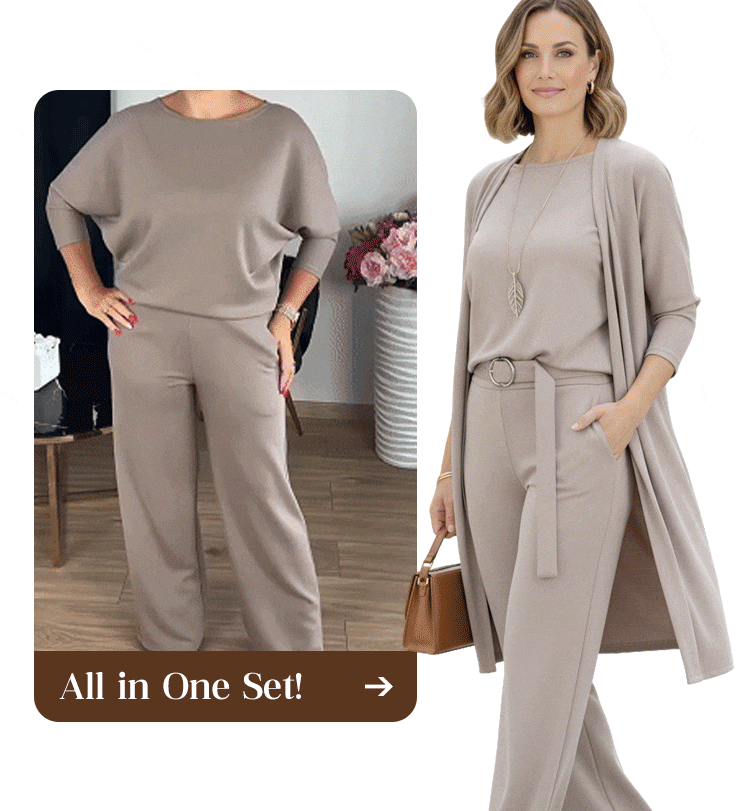 CELINE - Sophisticated 3-Piece Cardigan Set